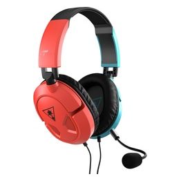 Turtle Beach Recon 50 Auricolare Cablato a Padiglione da Gaming Blu/Rosso