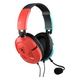 Turtle Beach Recon 50 Auricolare Cablato a Padiglione da Gaming Blu/Rosso