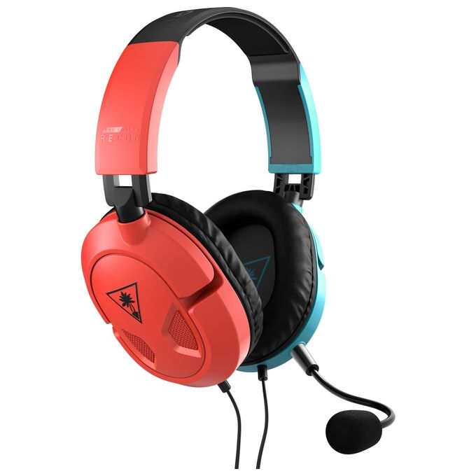 Turtle Beach TBS-8150-05 Recon 50 Cuffie Gaming Over-Ear Cablate Jack 3.5 mm Microfono Rimovibile Multipiattaforma colore Blu Rosso