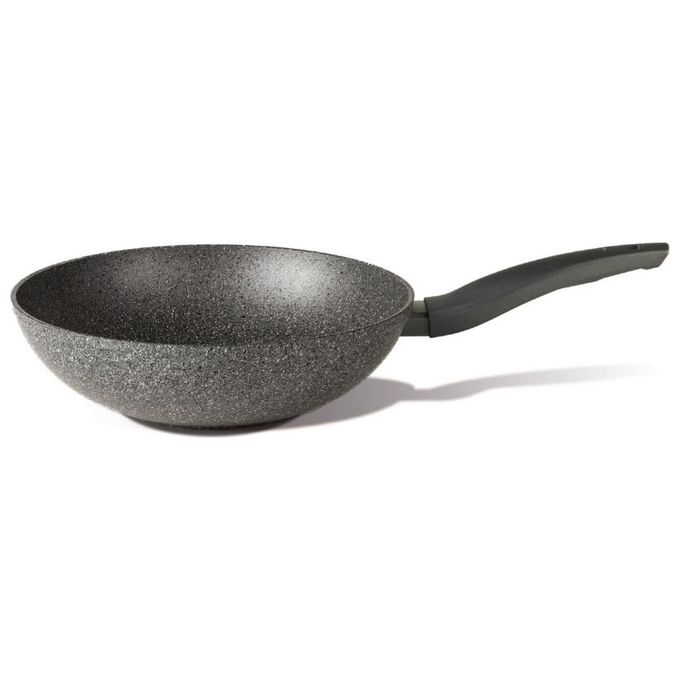 Tvs Wok 28cm Mineralia Manico Lungo Grigio