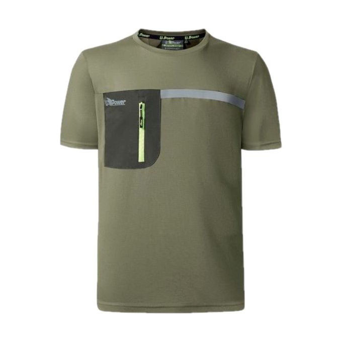 Image of U-Power Maglietta T-Shirt Burnt Olive Taglia XL Christal
