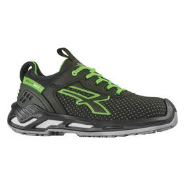 U-Power Scarpe Bryan Nero Verde Basse Numero 41 S3