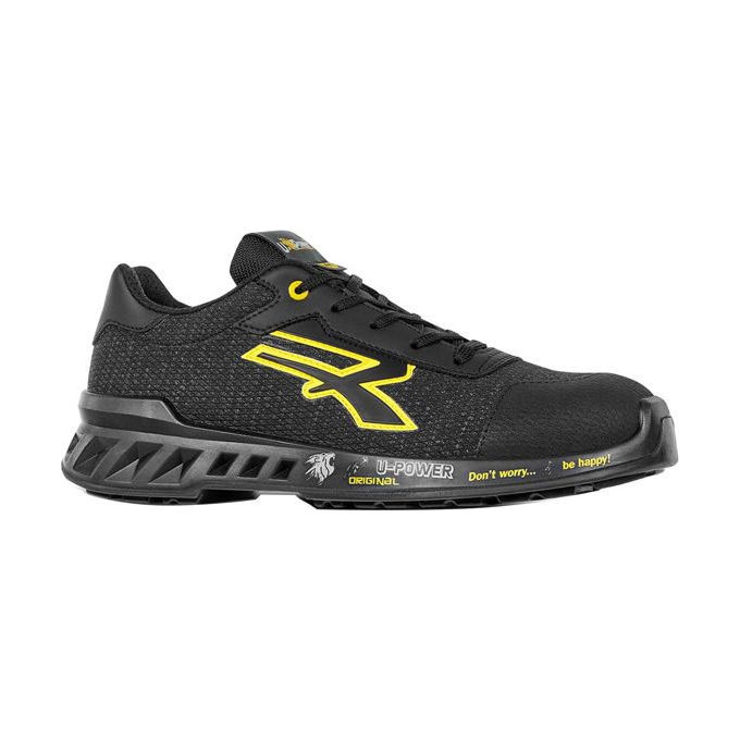 Image of U-Power Scarpe Frank Nero Giallo Basse Numero 39 S1P