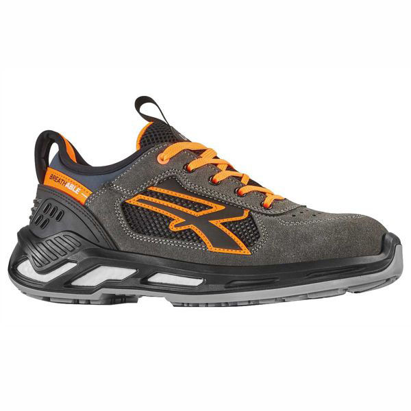 U Power Scarpe Ryder Grigio arancio Basse 44 s1p Upower Yeppon