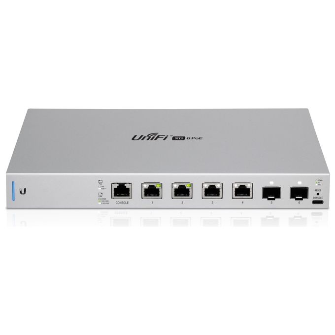 Ubiquiti Switch UniFi 4xRJ45 10GBit-2xSFP 10GBit Managed PoE 19 Rack-Mountable 10G Ethernet SFP e RJ45 Ports