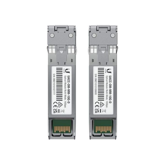 Image of Ubiquiti UACC-OM-MM-10G-D-2 Modulo del Ricetrasmettitore di Rete Fibra Ottica 10000 Mbit-s 850 nm