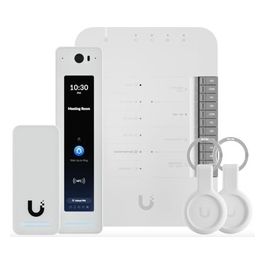 UniFi Access G2 Starter kit professional Hub per porta Lettore Pro G2 Lettore G2 per uscita da porta o ingresso per una porta aggiuntiva (necessario secondo Hub) 2 Portachiavi tascabili