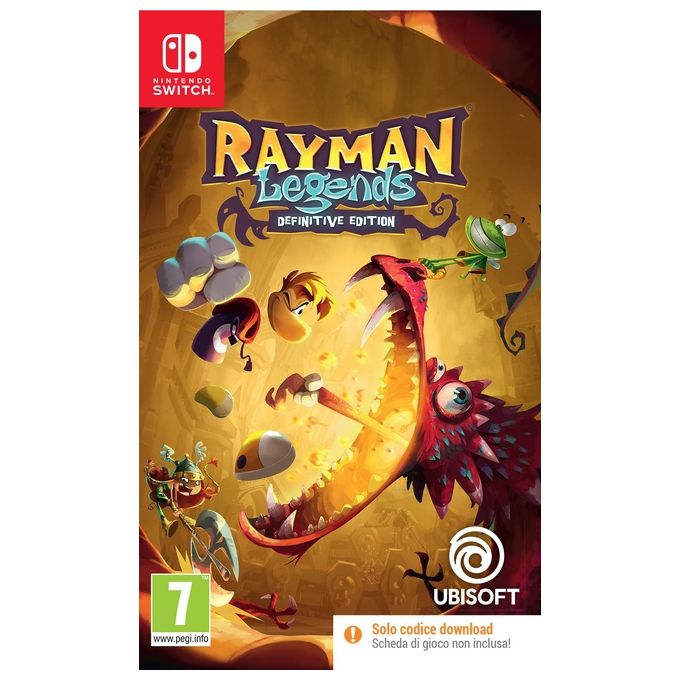 Image of Ubisoft Rayman Legends Definitive Edition Code in Box Switch per Nintendo Switch