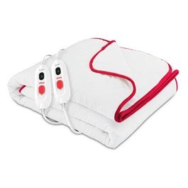 Flexy Heat CMN Comfort Coperta Termica Elettrica Matrimoniale 150x130cm 2x60W Trapuntata 3 Livelli di Temperatura Autostop Lavabile