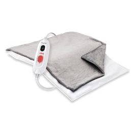 Flexyheat EP Cuscino Termico Elettrico 40x30cm 100W 3 Livelli di Temperatura Spegnimento Automatico Interno Impermeabile Federa Lavabile Grigio