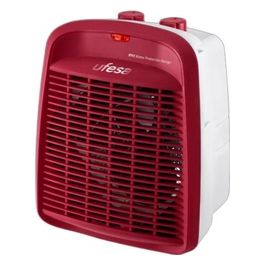 Persei Stufa Elettrica Termoventilatore Compatto 3 Modalità 2 Livelli di Potenza 2000W Rosso