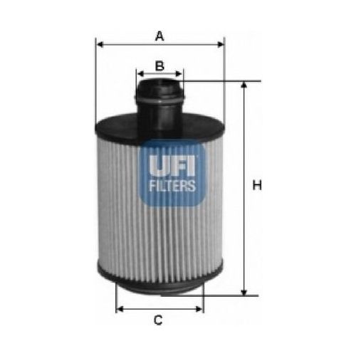 Ufi 25.061.00 Filtro Olio Porter 1200 Diesel 