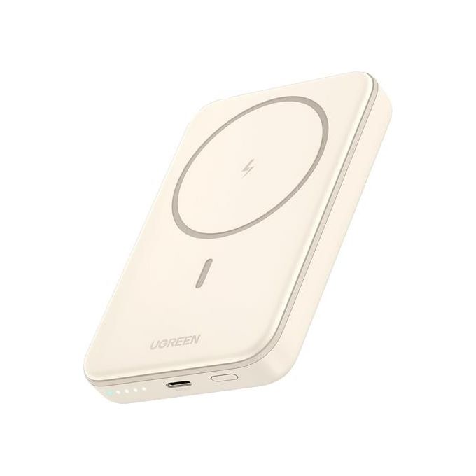 Ugreen 10000mAh Mini PowerBank Wireless 20W con MagSafe Bianco