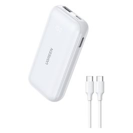 10000mAh Two-Way Powerbank Ricarica Rapida Bianco