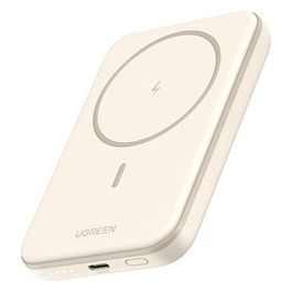 Ugreen 5000mAh Mini PowerBank Wireless 15W con MagSafe Bianco