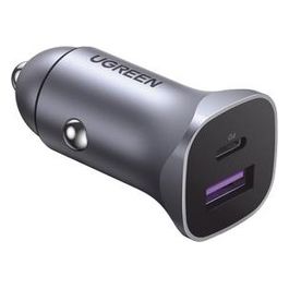 Caricabatterie per Dispositivi Mobili Universale Alluminio Accendisigari Ricarica Rapida Auto