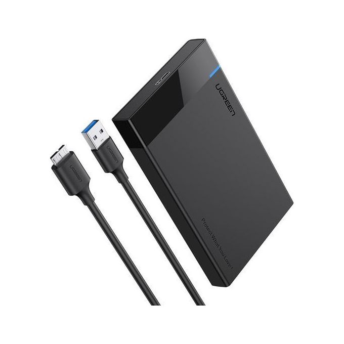 Ugreen Case Esterno per Hdd Ssd 2.5 con Cavo da Micro B a Usb A 3.0