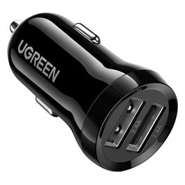 Dual USB-A 24W Caricabatterie da Auto Nero