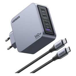 Ugreen Nexode Pro 160W GaN Caricabatterie con Cavo USB-C