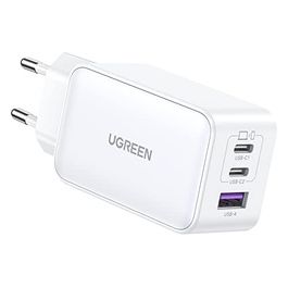 Ugreen Nexode USB-A2*USB-C 65W GaN Tech Fast Caricabatterie Bianco