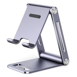 Supporto Cellulare Tavolo Metallo Grigio