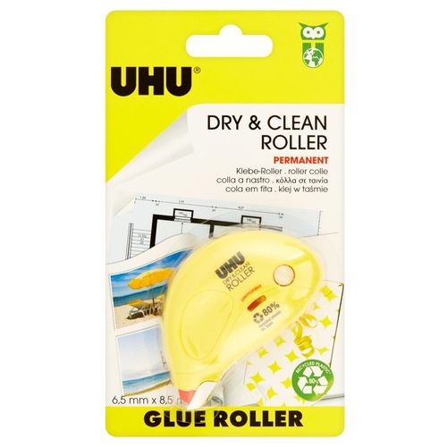 Uhu Bostik D1672 Colla a Nastro Permanente Dry & Clean Roller 6,5mmx8,5mt