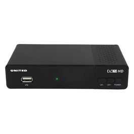 United DVBH2100 Decoder DVB-T2 (H.265) 1 x USB 1 x SCART 1 x HDMI Ethernet Ingresso RF Fino a 1080p