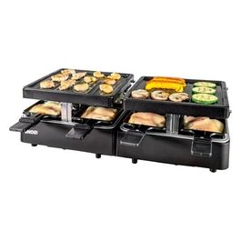 Raclette Estensibile 8 Persone Nero Modello 48755 per Cucine Moderne