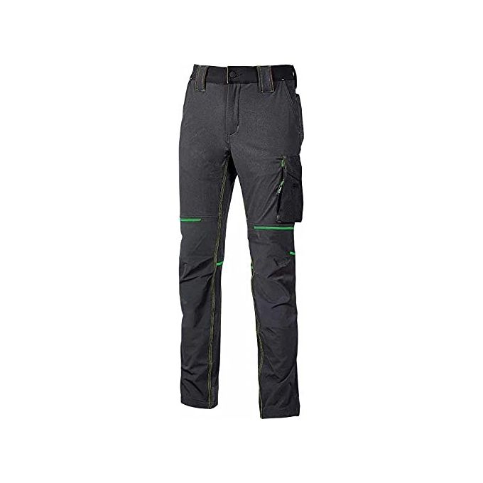 U-Power Pantalone Grigio/Verde Taglia Xl World