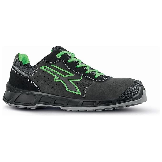 Upower Scarpe Taylor Grigio-Verde Basse Numero 46 S1p