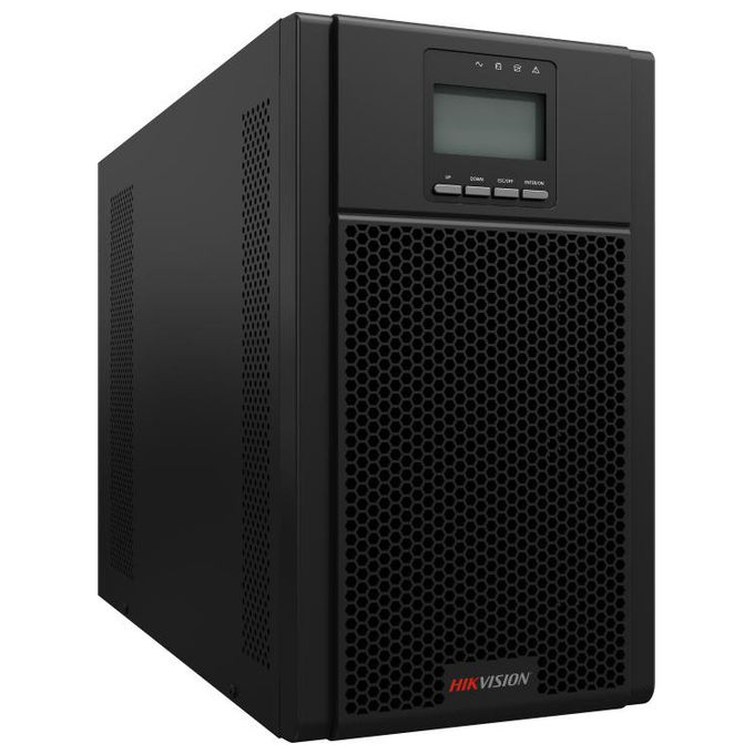 Hikvision DS-UPS02K48-R UPS Doppia Conversione Online 2000VA 1800W Onda Sinusoidale Pura Batteria 48V Display LCD Prese IEC colore Nero