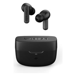 Atlanta Auricolari Wireless con Cancellazione Ibridi Attiva del Rumore Cuffie Resistenti Agli Spruzzi con Bassi Profondi Bluetooth Multipunto Custodia di Ricarica Wireless Nero Notte