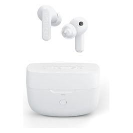 Atlanta Auricolari Wireless con Cancellazione Ibridi Attiva del Rumore con Bassi Profondi Bluetooth Multipunto Custodia di Ricarica Wireless Bianco Puro