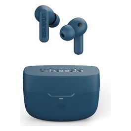 Urbanista Atlanta Auricolari Wireless con Cancellazione Ibridi Attiva del Rumore con Bassi Profondi Bluetooth Multipunto Custodia di Ricarica Wireless Blu Acciaio