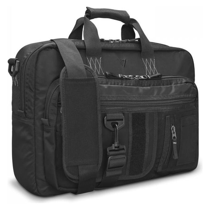 V7 Borsa per Notebook 16'' Elite Nera Light Weight Durable Military Velcro