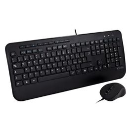 V7 CKU300IT Tastiera Mouse Pro Usb Italiano con Poggiapolsi Italian Qwerty