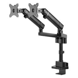 DMPRO2DTA-3E Doppia Staffa Monitor Professionale con Regolazione a Sfioramento da 17" a 32"