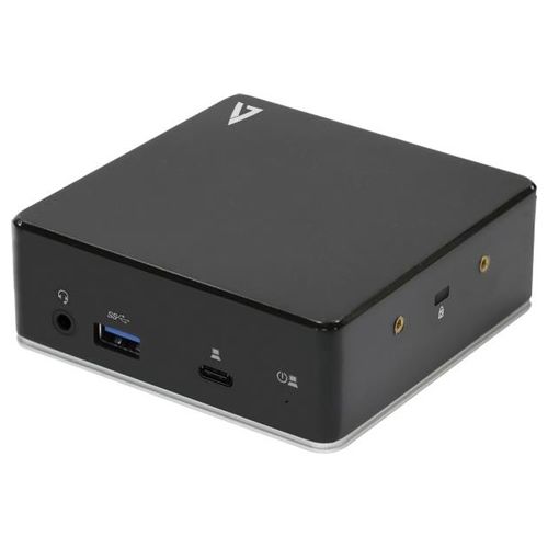 V7 Docking Station Usb-C Universale con Due Porte Hdmi Jack Audio Combinato da 3.5mm Gigabit Ethernet 3 X Porte Usb 3.1 ed Erogazione di Alimentazione da 85 W