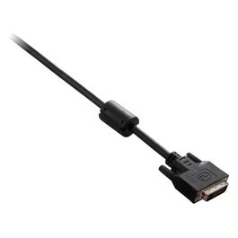 V7 Dvi Cavo Dual Link 2m Black Dvi-d 24+1 Pin M/m