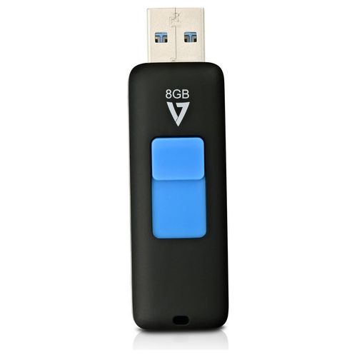 V7 Memories II Flash Drive 8Gb Usb 3.0 Nero 30mb/s Read 8mb/s Write