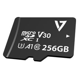 V7 Scheda Micro SDxc U3 V30 A1 Cl10 Uhd da 256Gb con Adattatore