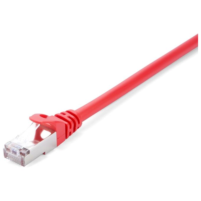 V7 V7CAT6STP-10M-RED-1E Cavo di Rete Cat6 Schermato STP Rosso da RJ45 Maschio a RJ45 Maschio 10mt