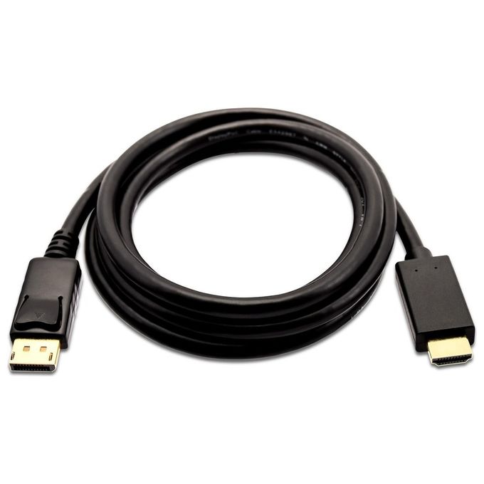 V7 V7DP2HD-02M-BLK-1E Cavo Displayport a Hdmi 2 Metri Nero