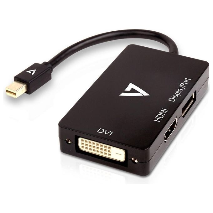 V7 V7MDP-DPDVIHDMI-1E Adattatore Mini Displayport M a Displayport Hdmi o Dvi F