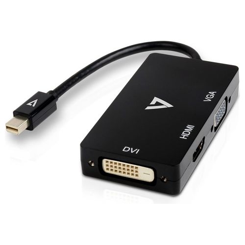 V7 V7MDP-VGADVIHDMI-1E Adattatore Mini Displayport (M) a Vga Hdmi o Dvi (F)