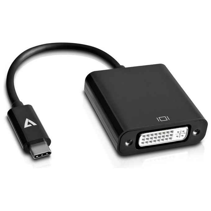 V7 V7UCDVI-BLK-1E Cavo Usb-C a Dvi-D Adattatore Nero