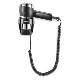 Action Super Plus 1600 Black Asciugacapelli con Supporto Murale per Alberghi e Strutture Ricettive