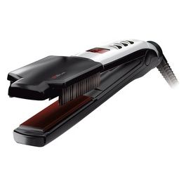 Swiss'X Super Brush e Shine Piastra Professionale Nero/Argentato