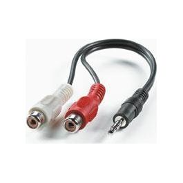 Cavo Stereo Jack 3.5mm (M) - Cinch (2x M) 0.2mt