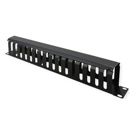 Piastra Gestione Cavi 40x80mm Nero